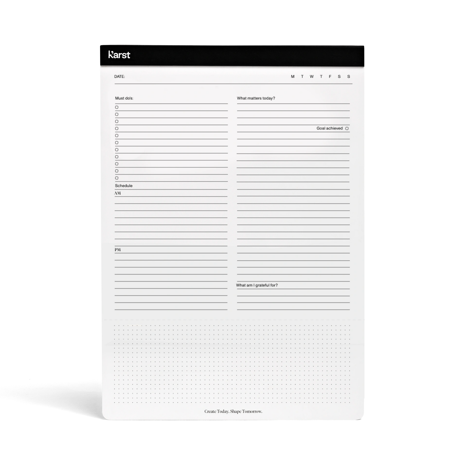 A4 Daily Action Pad