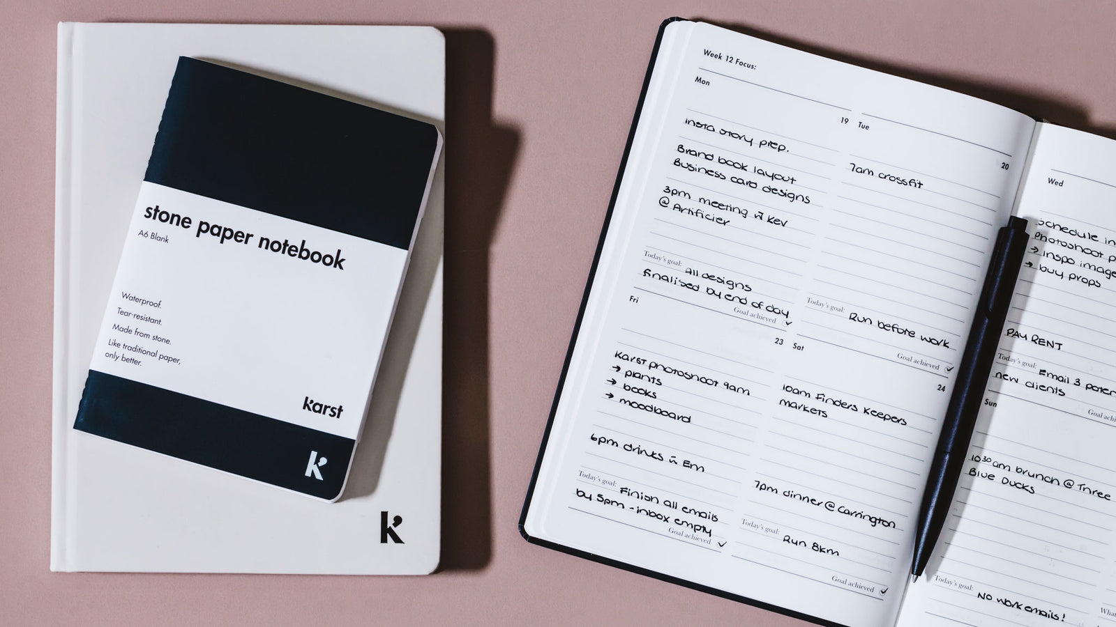 How to Use the Karst 2018 Weekly Planner