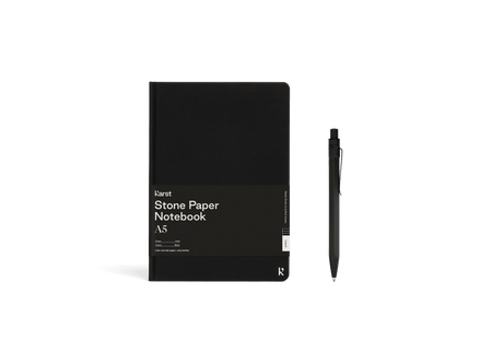 A5 Hardcover Notebook & Stone Pen Set